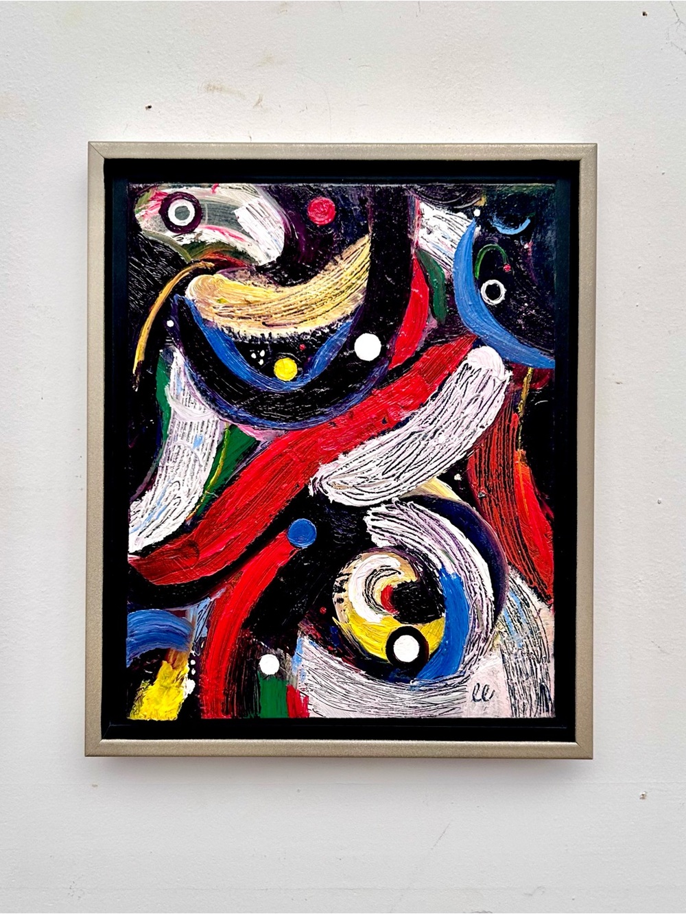 NEB-002 Original Space-Themed Abstract Oil Painting.